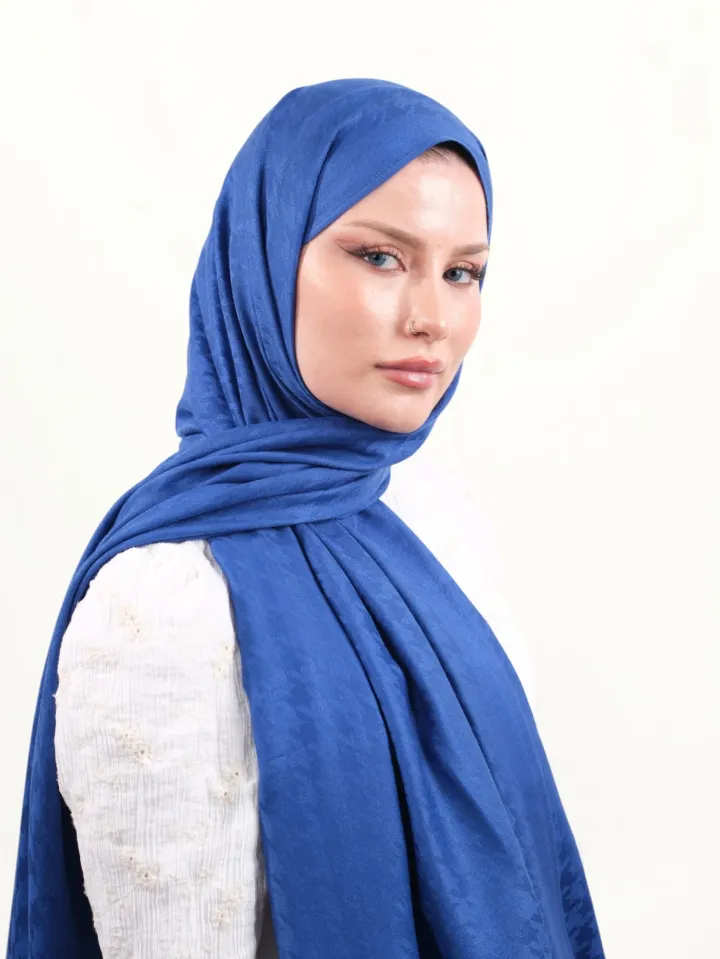 Armine Viskon Şal Mavi-01