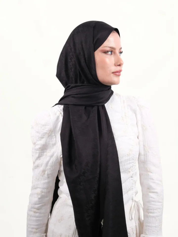 Armine Viskon Şal Siyah-004