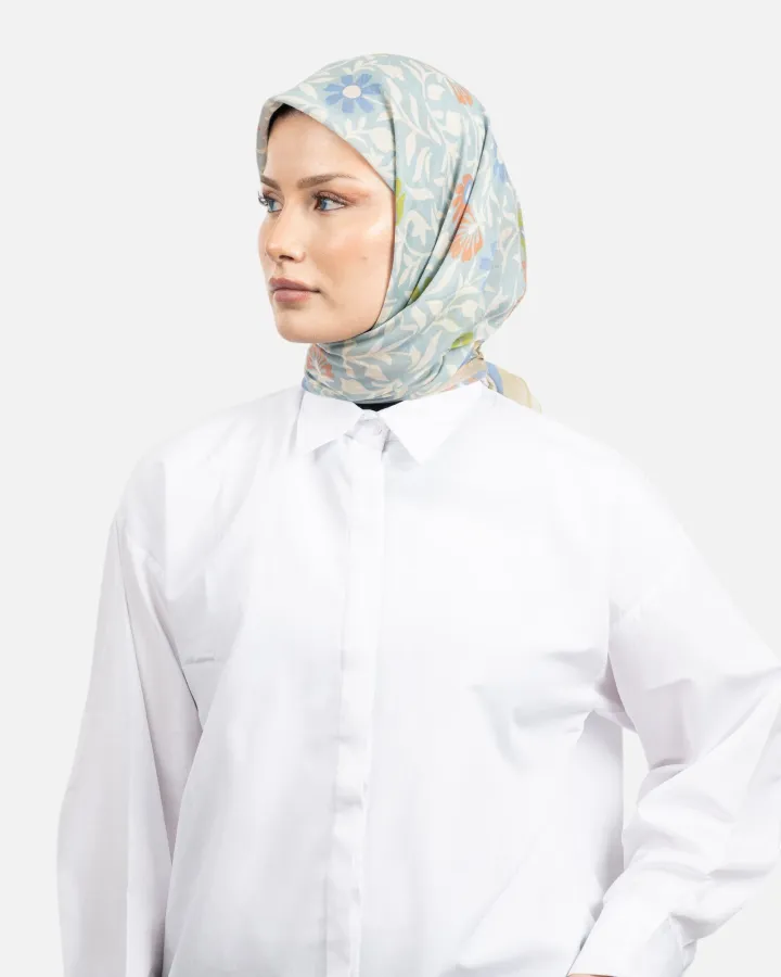Belli Fresh Rozy Eşarp Mavi-24