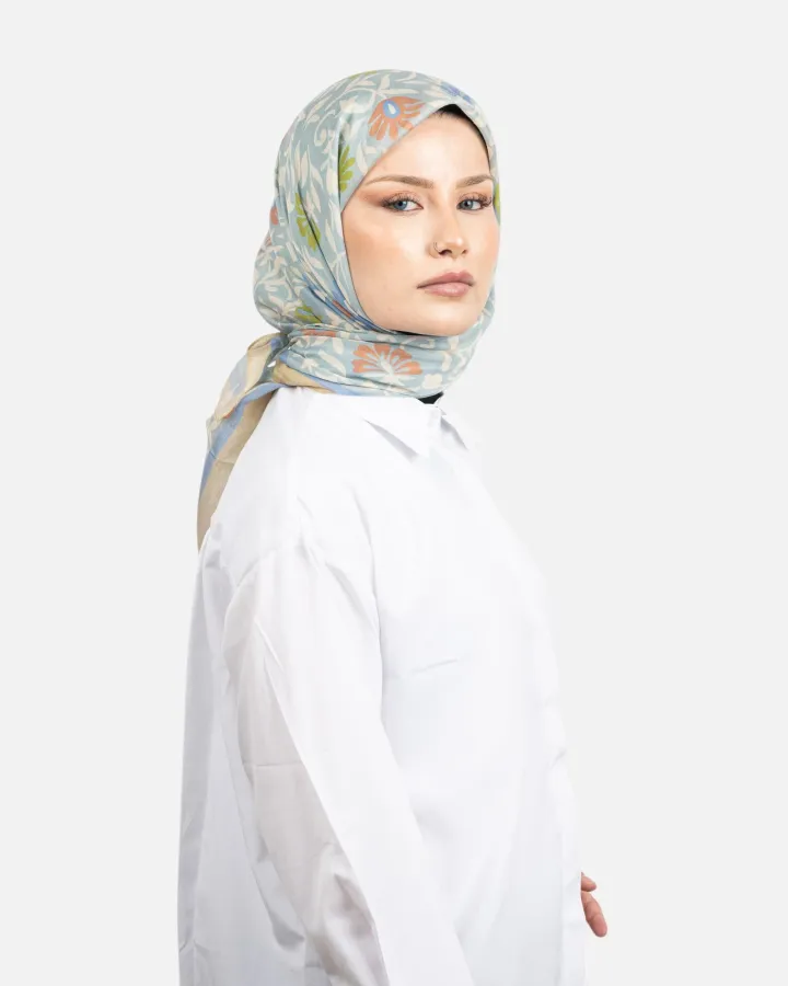 Belli Fresh Rozy Eşarp Mavi-24