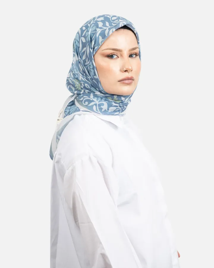 Belli Fresh Rozy Eşarp Mavi-03