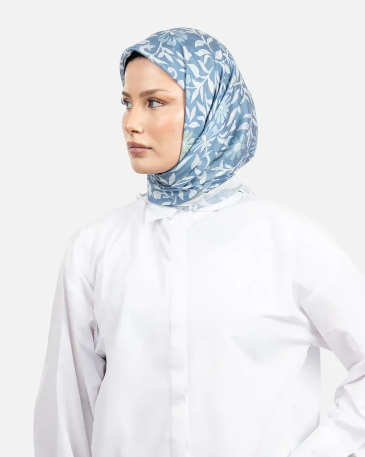 Belli Fresh Rozy Eşarp Mavi-03
