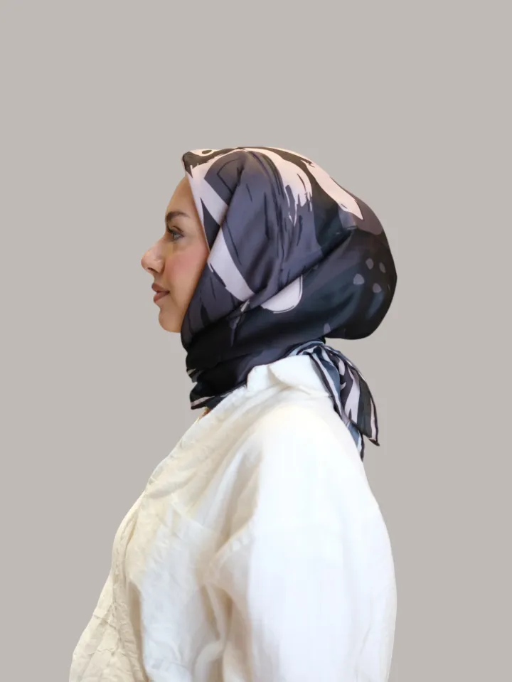 Shawl Secret Loi Silk Eşarp Bej Detay