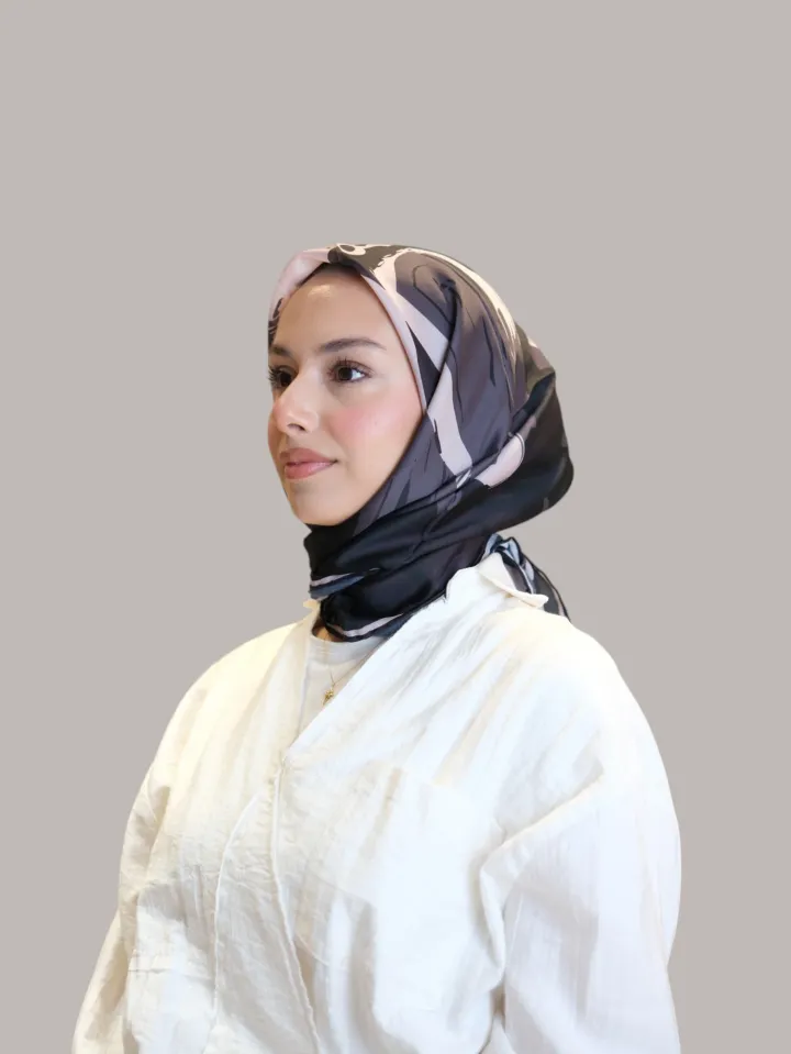 Shawl Secret Loi Silk Eşarp Bej Detay