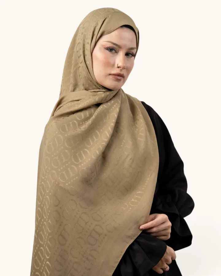Carell Liora Pamuk Luxe Şal Ceviz