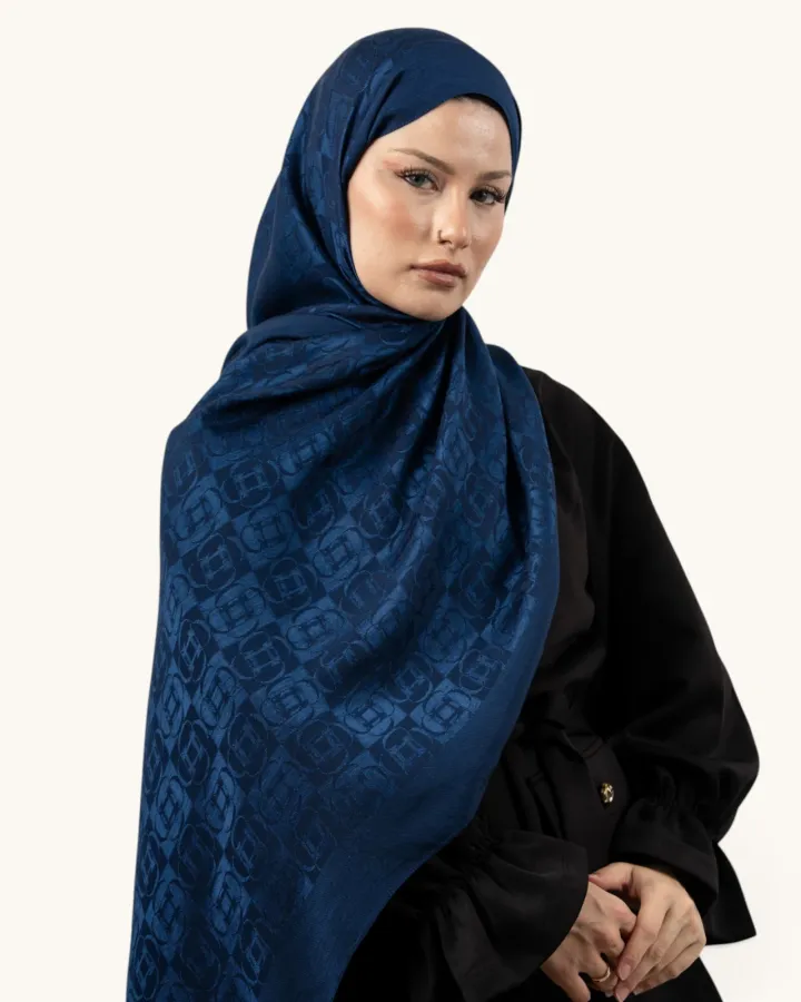 Carell Liora Pamuk Noire Şal Lacivert