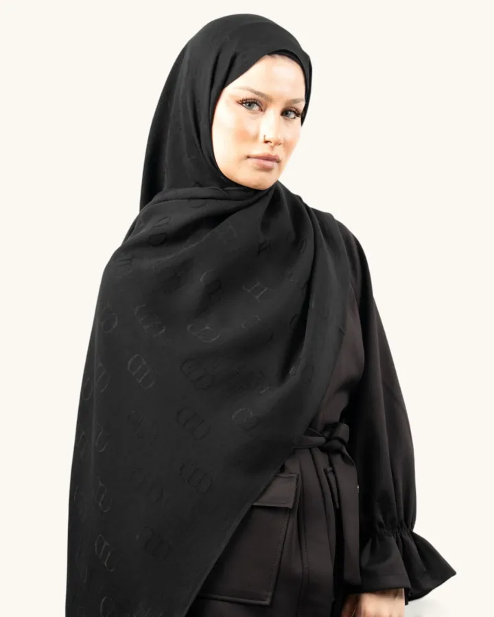 Carell Liora Pamuk Şal Siyah