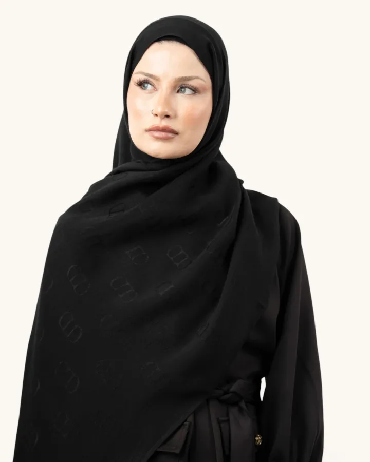 Carell Liora Pamuk Şal Siyah