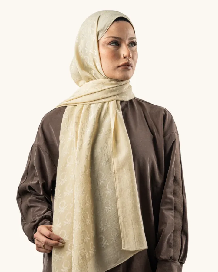 Benetton Lyocell Şal Roma Krem