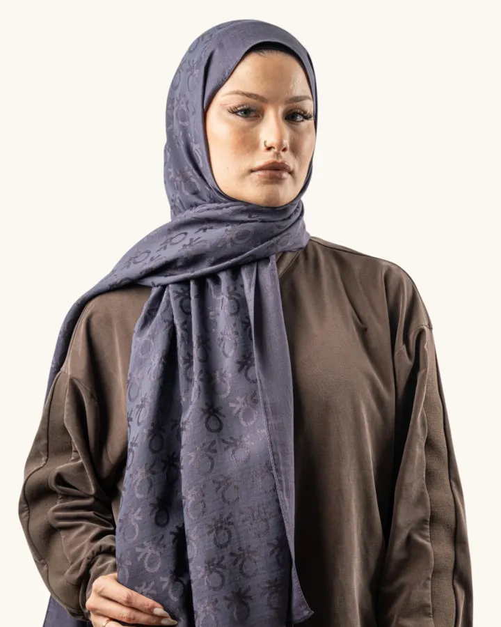 Benetton Lyocell Şal Roma Koyu Füme