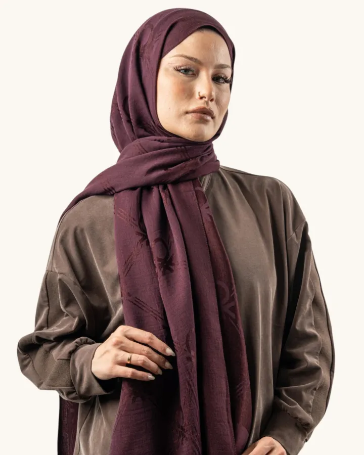 Benetton Lyocell Şal Milano Kızılcık