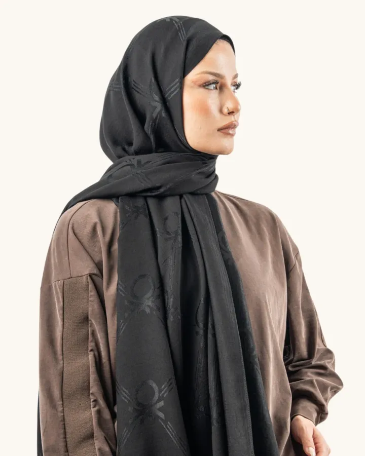 Benetton Lyocell Şal Milano Siyah
