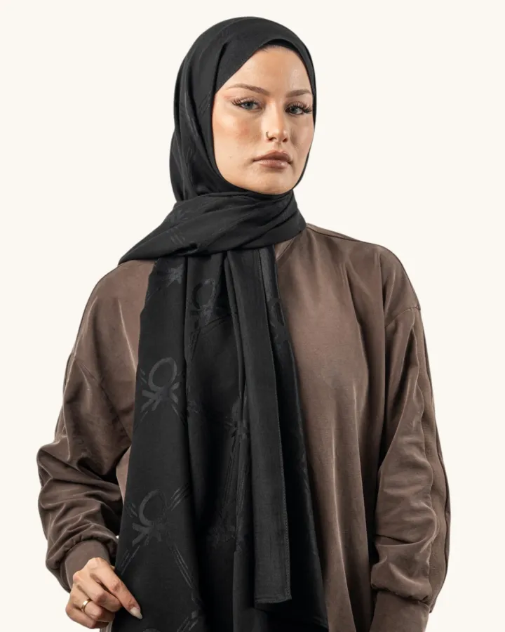 Benetton Lyocell Şal Milano Siyah