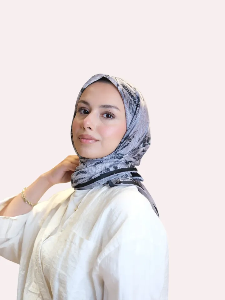 Shawl Secret Loi Silk Eşarp Gümüş