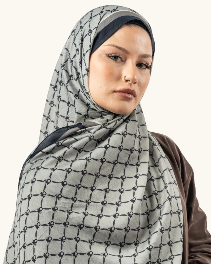 Benetton Fiore Şal Gri
