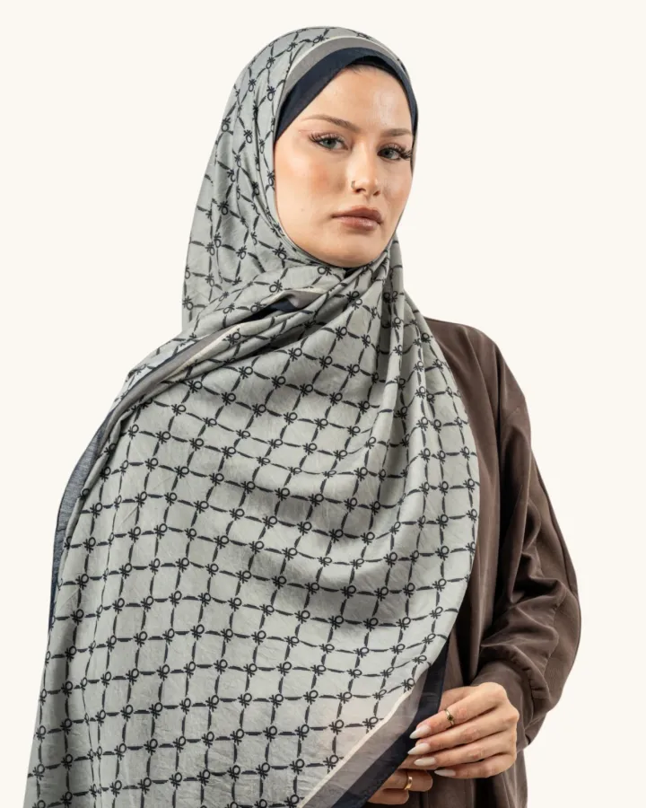 Benetton Fiore Şal Gri