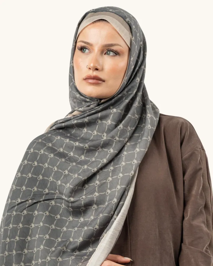 Benetton Fiore Şal Füme