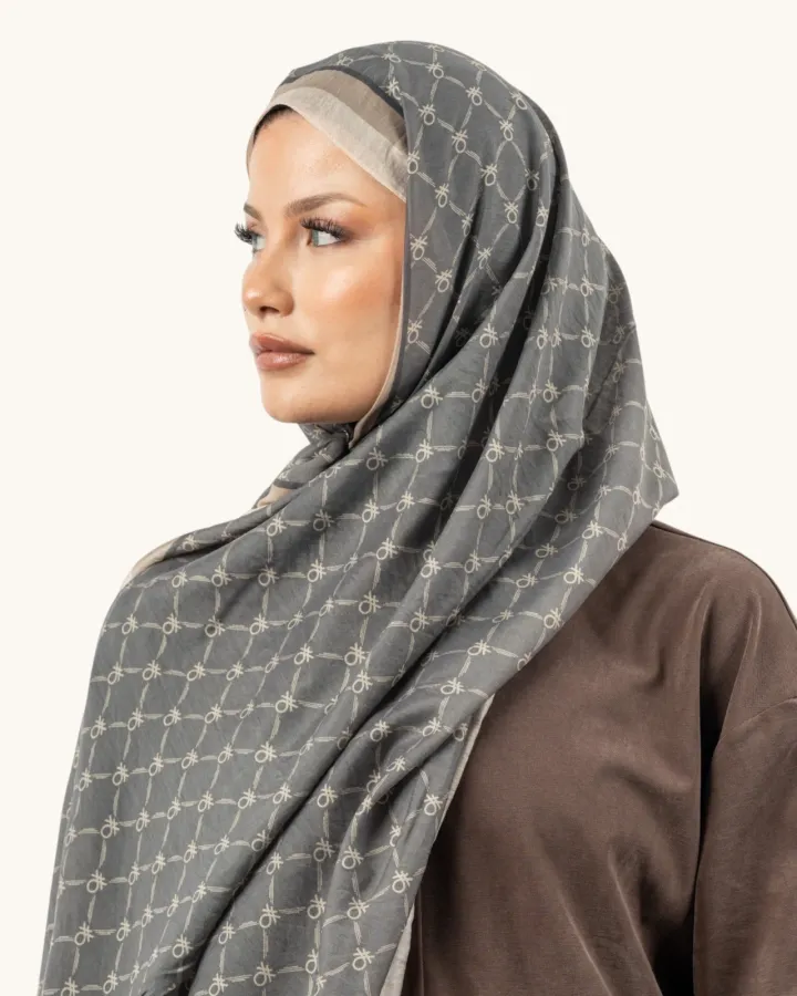 Benetton Fiore Şal Füme