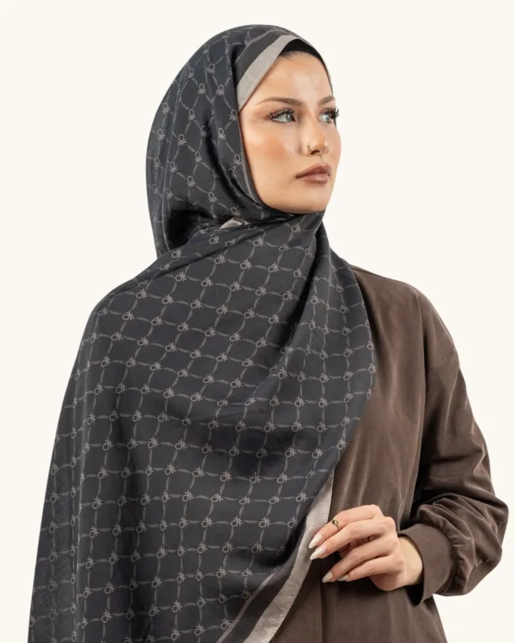 Benetton Fiore Şal Kahverengi