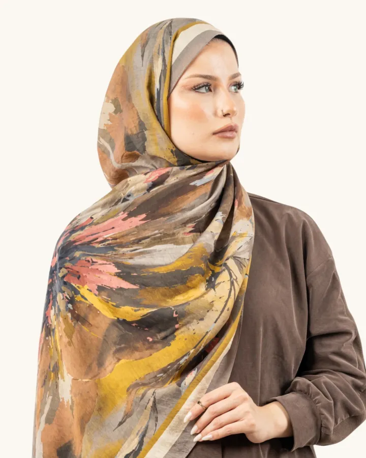 Benetton Fiore Şal Vizon