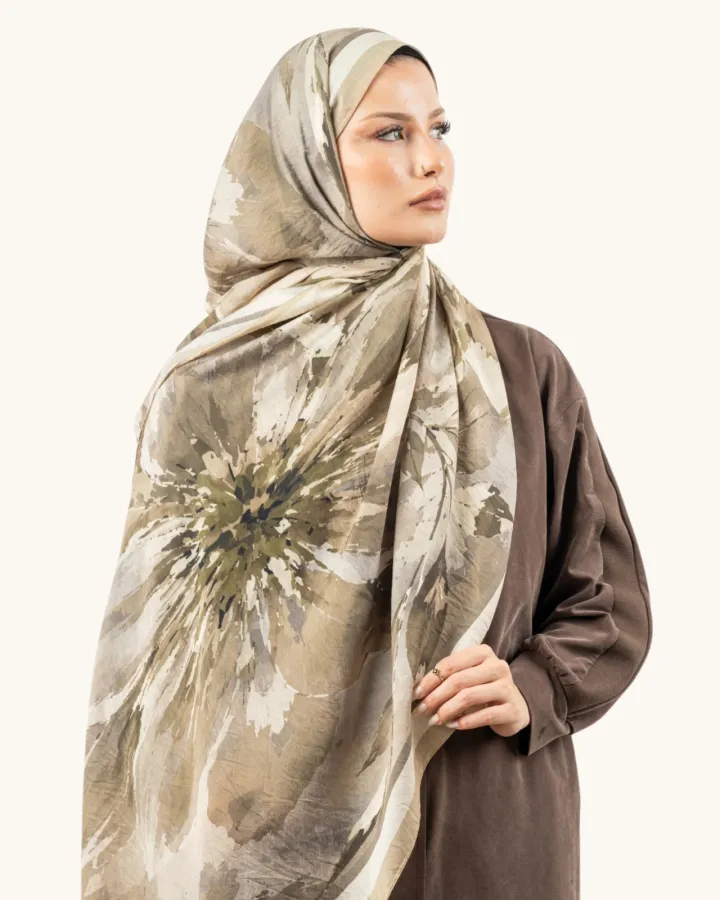 Benetton Fiore Şal Krem