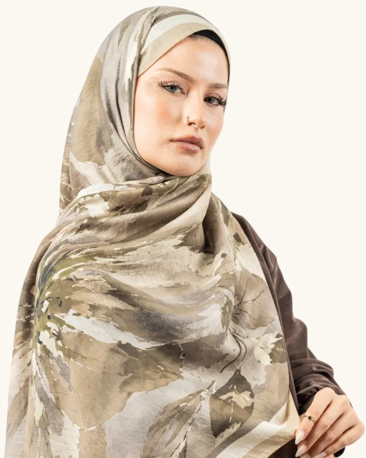 Benetton Fiore Şal Krem