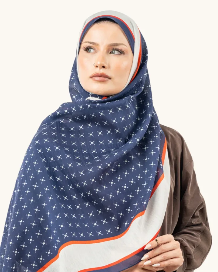 Benetton Fiore Şal Lacivert