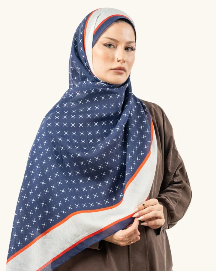 Benetton Fiore Şal Lacivert