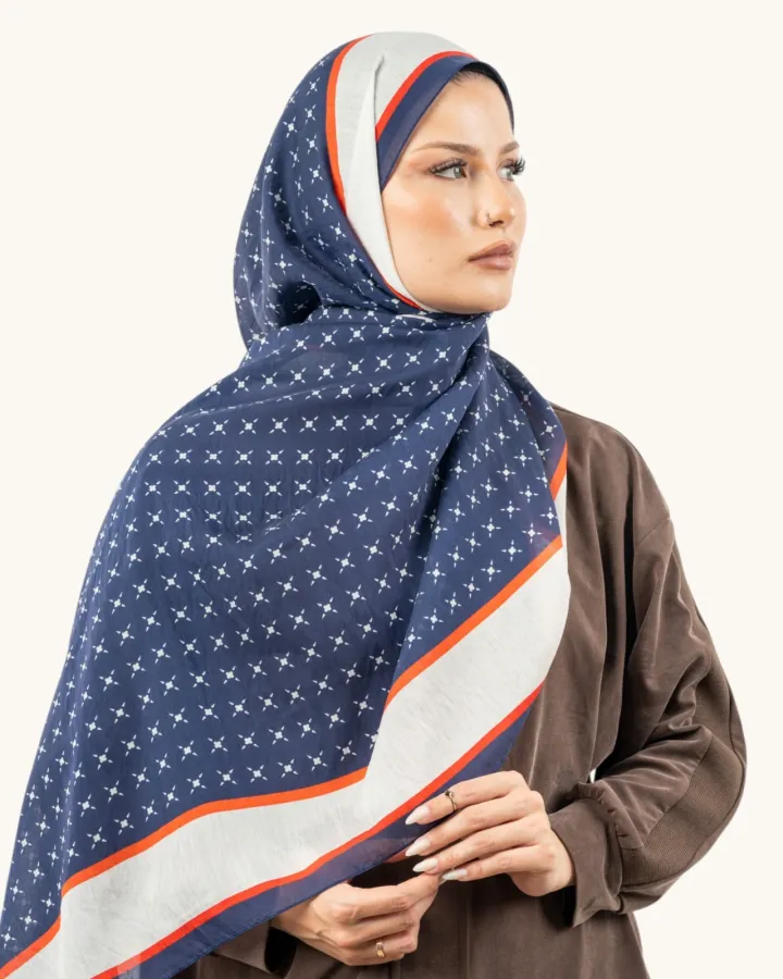 Benetton Fiore Şal Lacivert