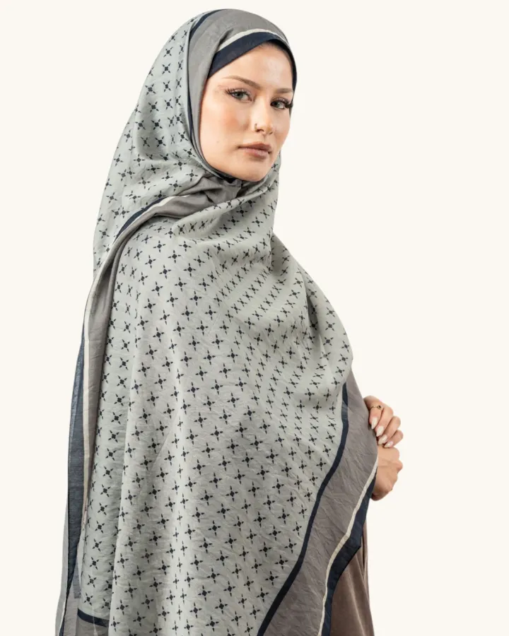 Benetton Fiore Şal Gri 02