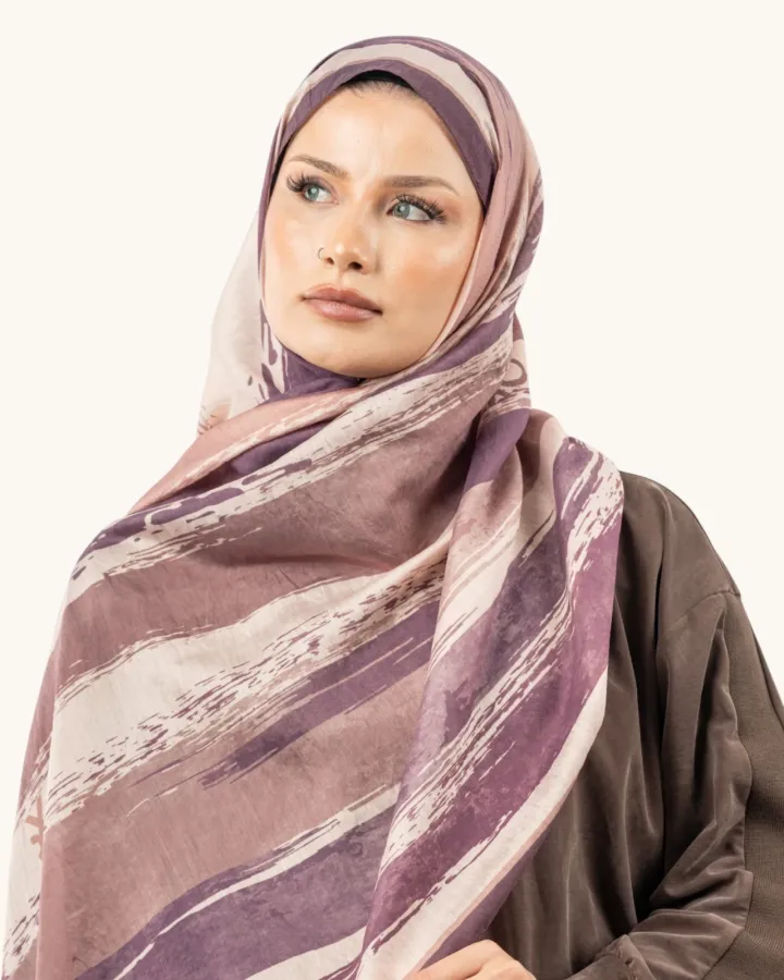 Benetton Fiore Şal Mürdüm 02