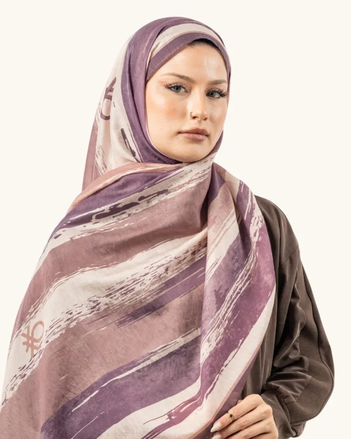Benetton Fiore Şal Mürdüm 02