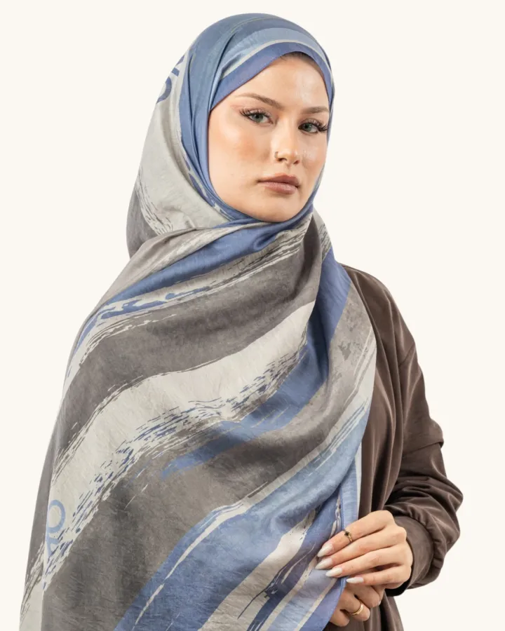 Benetton Fiore Şal İndigo