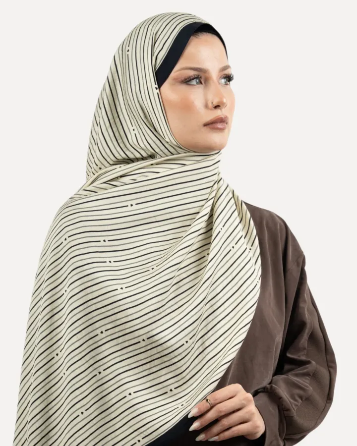 Sisley Verona Şal Siyah Ekru