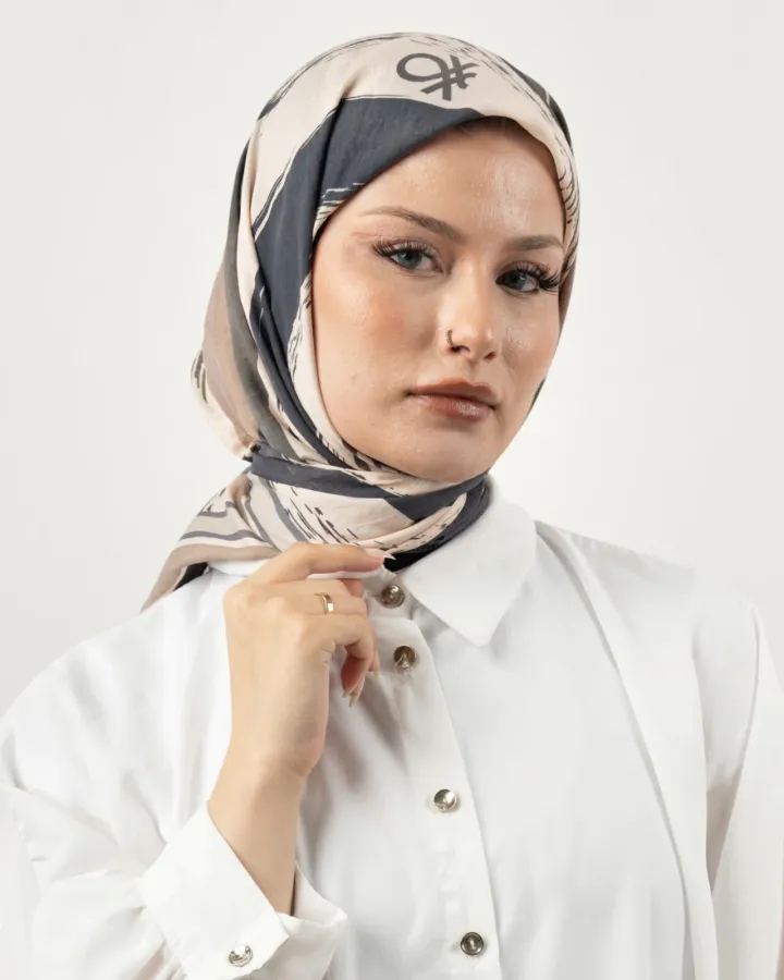 Benetton Siena Eşarp Füme