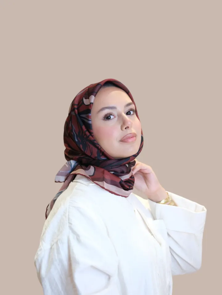 Shawl Secret Loi Silk Eşarp Bordo