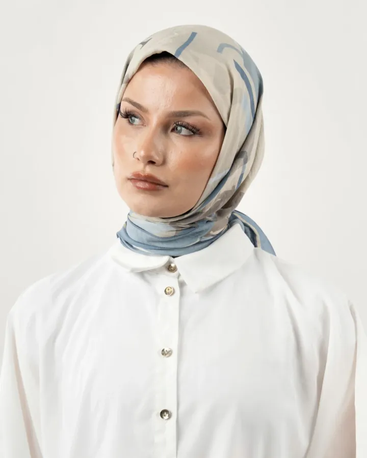 Benetton Siena Eşarp İndigo-01