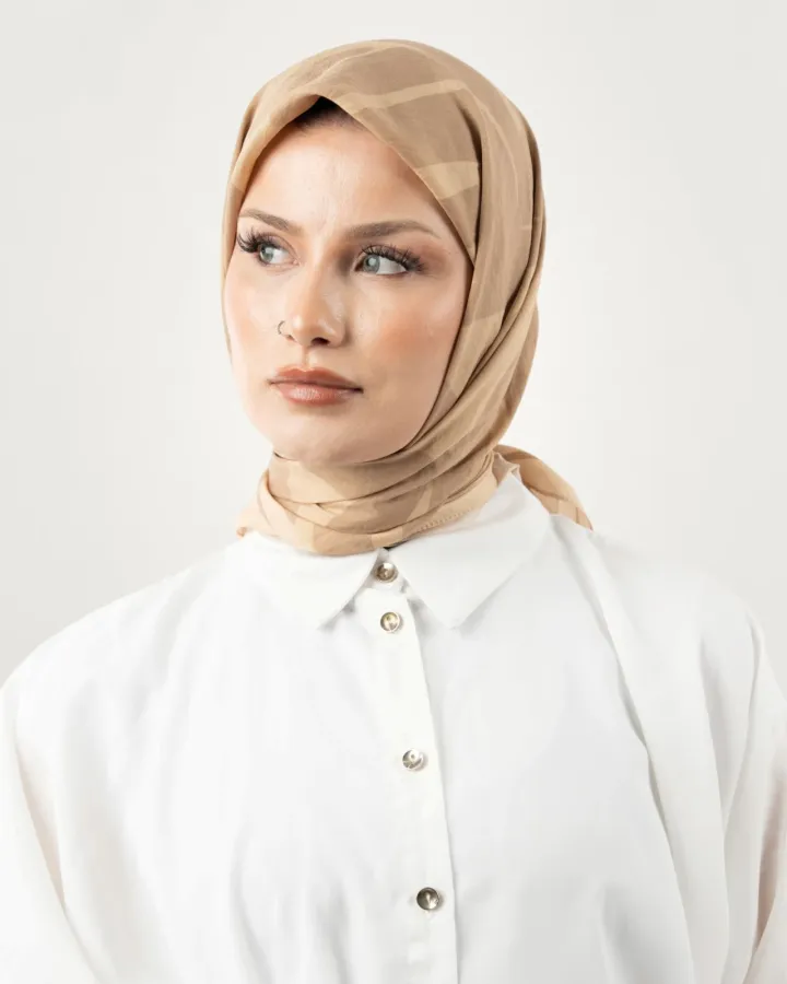 Benetton Siena Eşarp Vizon-Krem