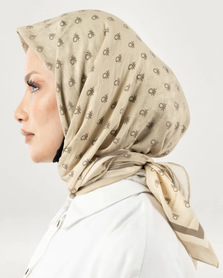 Benetton Siena Eşarp Krem-05