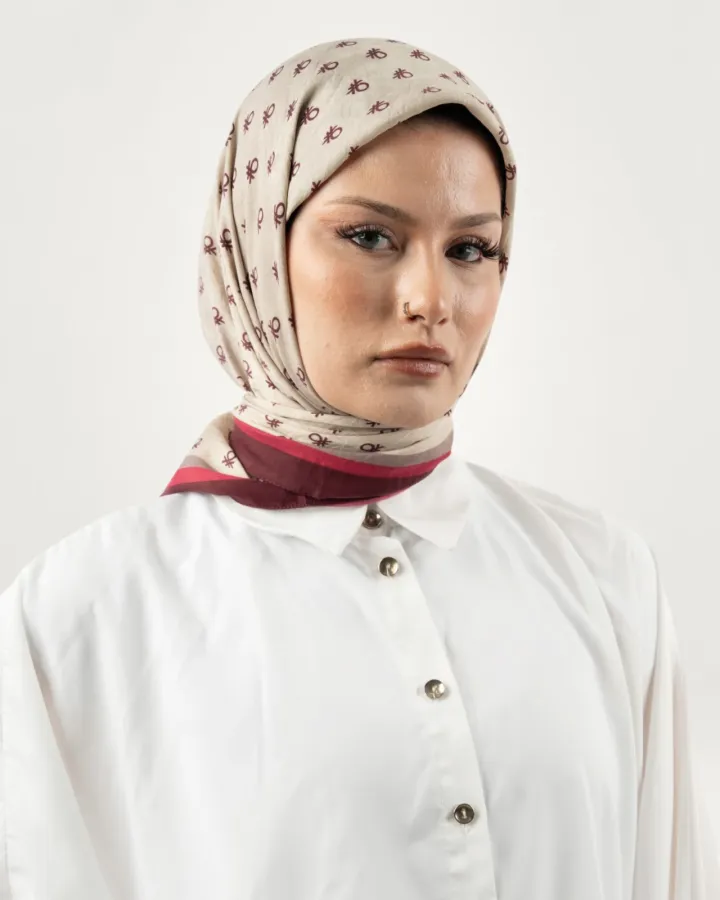 Benetton Siena Eşarp Bordo-02