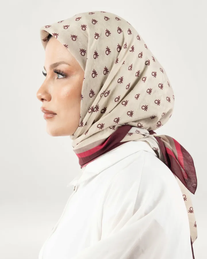 Benetton Siena Eşarp Bordo-02