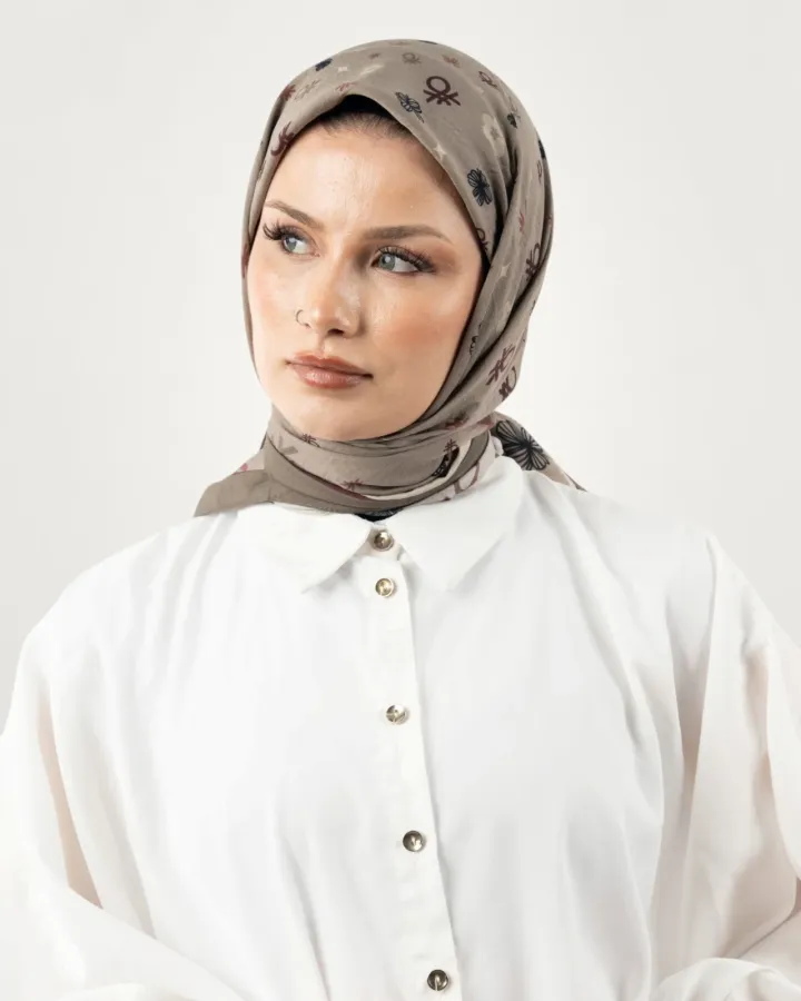 Benetton Siena Eşarp Vizon-03