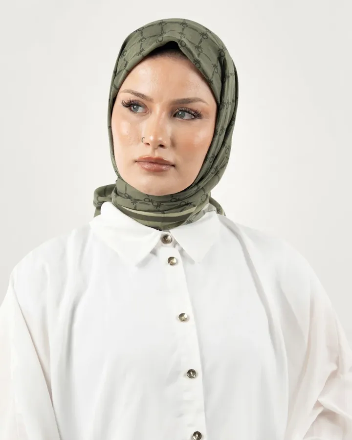 Benetton Siena Eşarp Zeytin-03