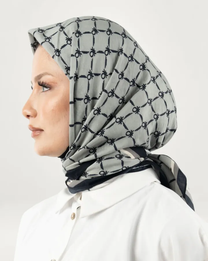 Benetton Siena Eşarp Gri-09