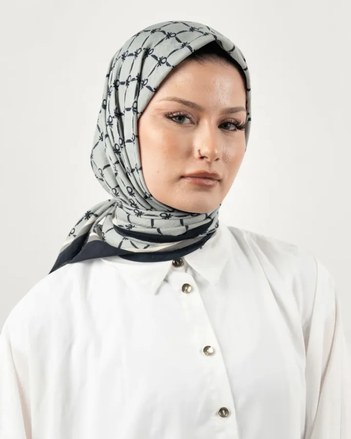 Benetton Siena Eşarp Gri-09