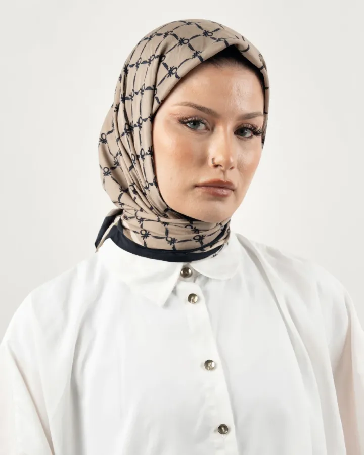 Benetton Siena Eşarp Bej-07