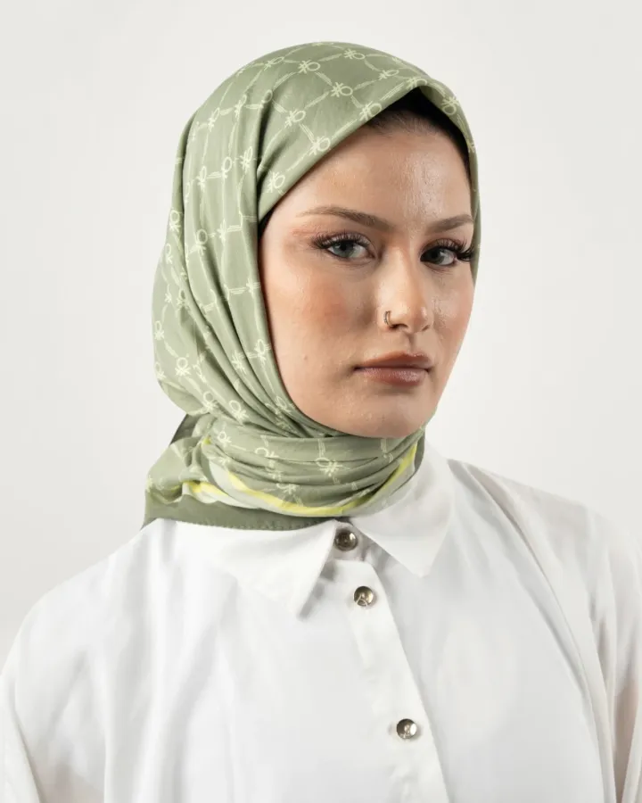 Benetton Siena Eşarp Haki-09