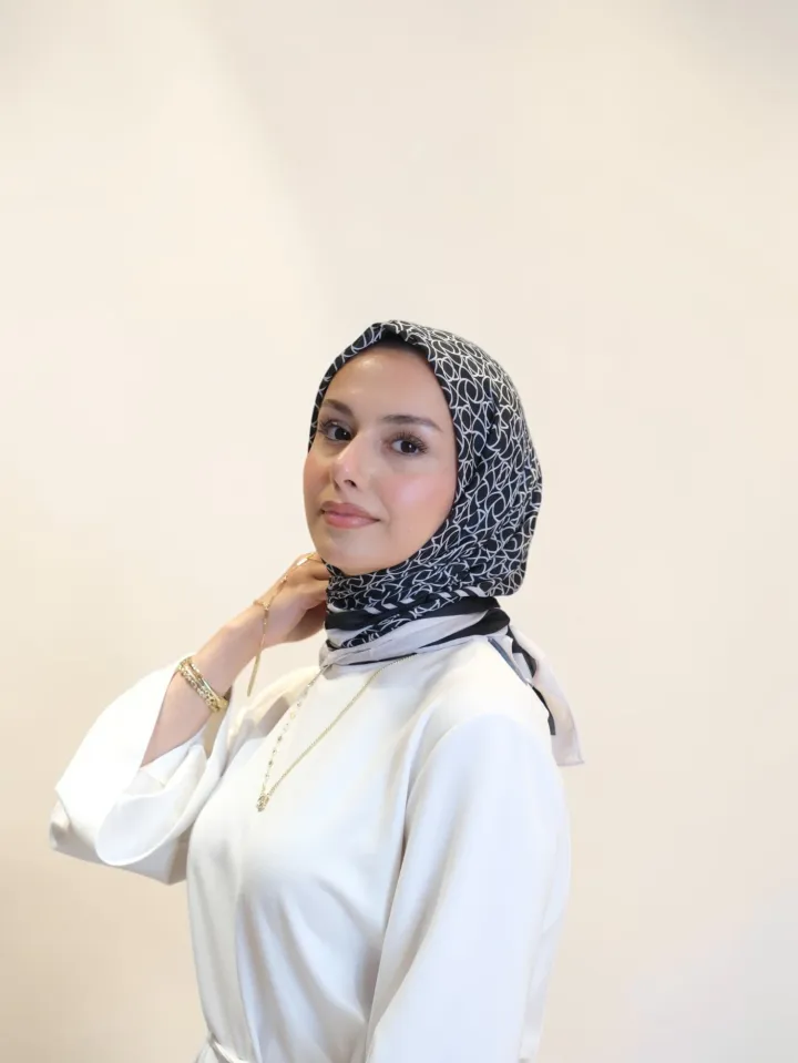 Belli Premium Soft Eşarp Siyah Detay
