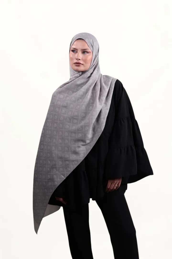Benetton Elegante Dos Şal Gri