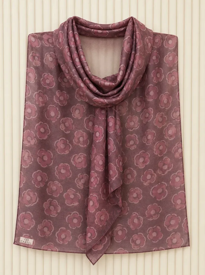 Carell Elorı Soft Eşarp Bordo